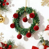Red Velvet Christmas Ball Ornaments (Set of 24)