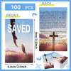 A set of 100 inspirational prayer cards featuring biblical verses and devotion themes.