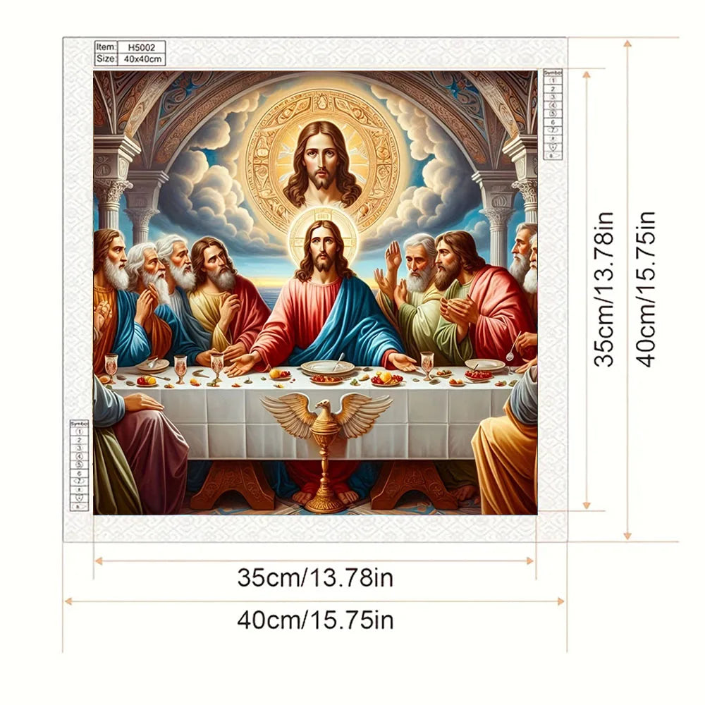 Last Supper Diamond Painting Kit - Full Drill Round Art for Adults