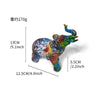 Colorful Elephant Resin Figurine for Home Decor