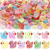 Mini Yellow Duck Resin Charms for DIY Crafts and Decor (200 Pack)
