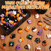 A collection of Halloween resin flatback charms featuring pumpkin and ghost embellishments.