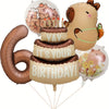 Capybara Cartoon Foil Balloon Set for Birthday Parties