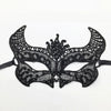 Elegant black lace half face mask for masquerade and costume parties