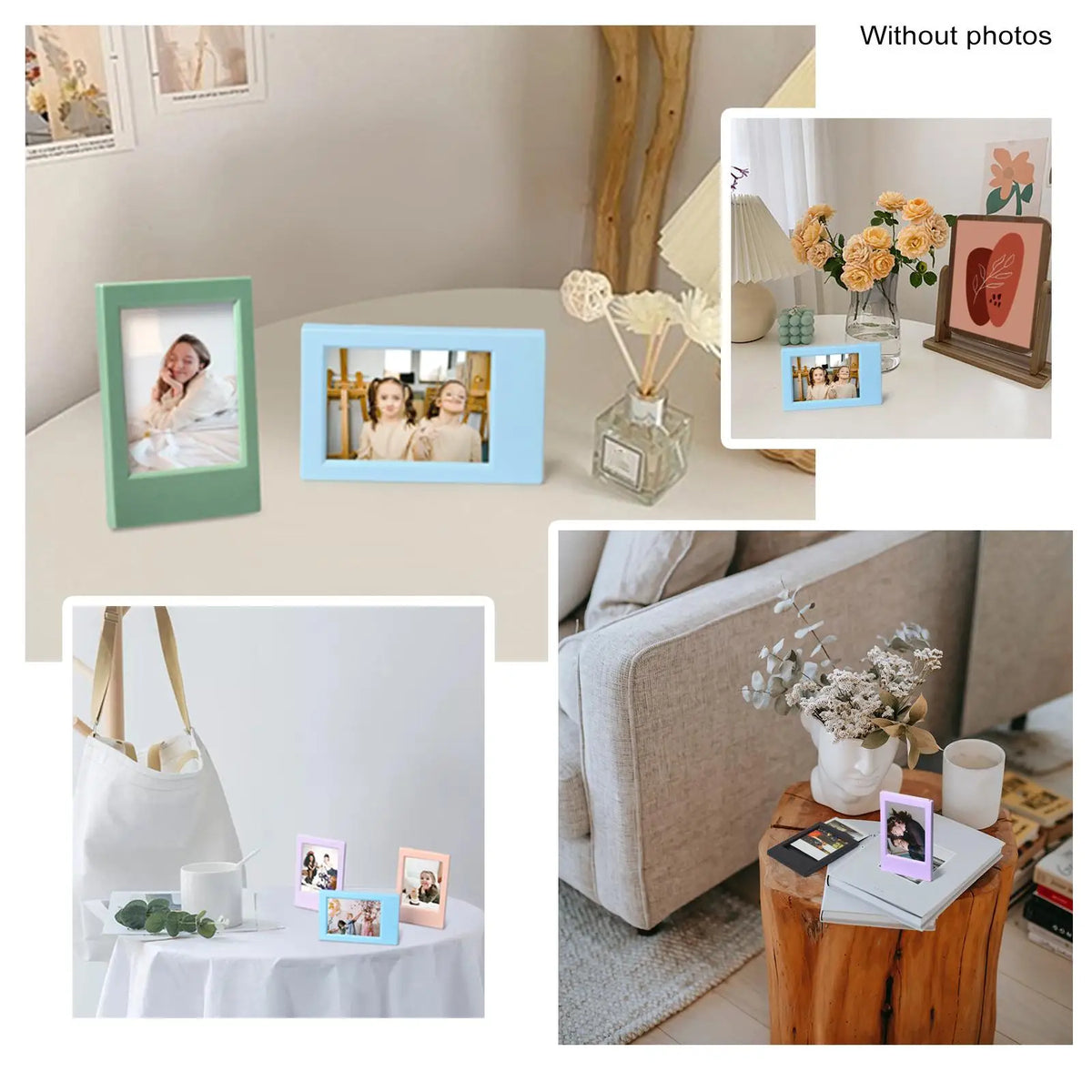 Colorful Desktop Photo Frame for 3-Inch Instax Mini Photos