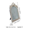 European-Style Velvet Jewelry Display Stand with Silver-Plated Floral Detail
