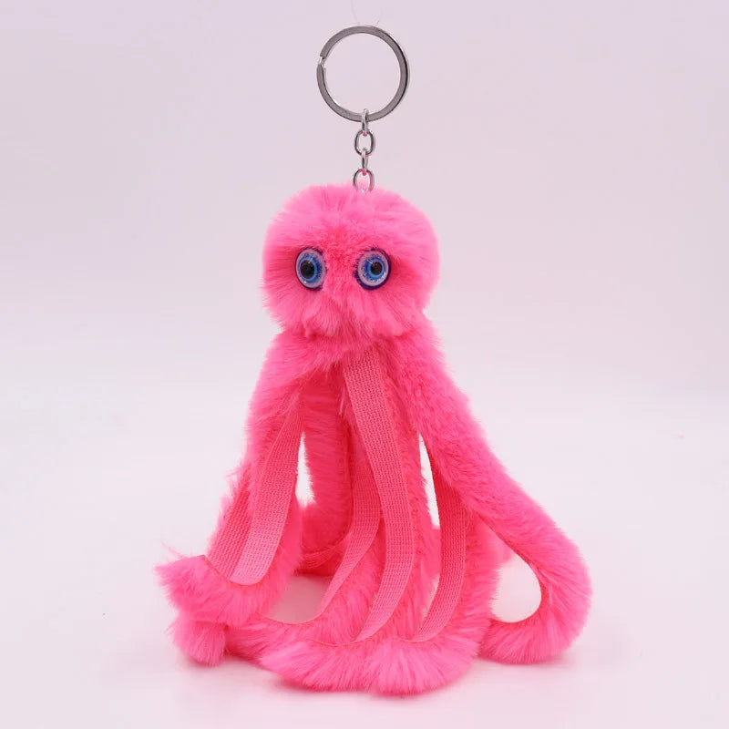 Plush Octopus Keychain Pendant