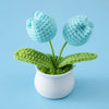 Handmade Crochet Sunflower in Pot – Decorative Knitted Artificial Plant