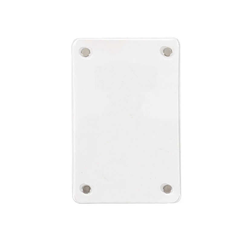 White 3-piece car visor photo clips for interior decor