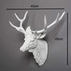 Rustic Faux Deer Head Wall Décor with Antlers