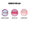 Three replacement tumbler lids in light purple, rose red, and light pink colors for 40oz cups