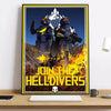 Helldivers II HD Canvas Art Print – Game-Inspired Wall Decor