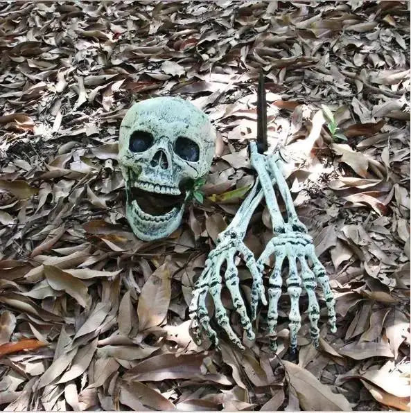 Halloween Bone Prop Set with Skull and Hands