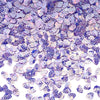 Glittering purple and pink sea shell PVC sequins for nail art and craft decoration