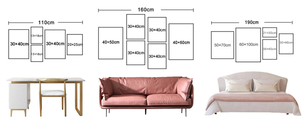 A collection of canvas prints featuring various animal designs and sizes for kids' room decor.