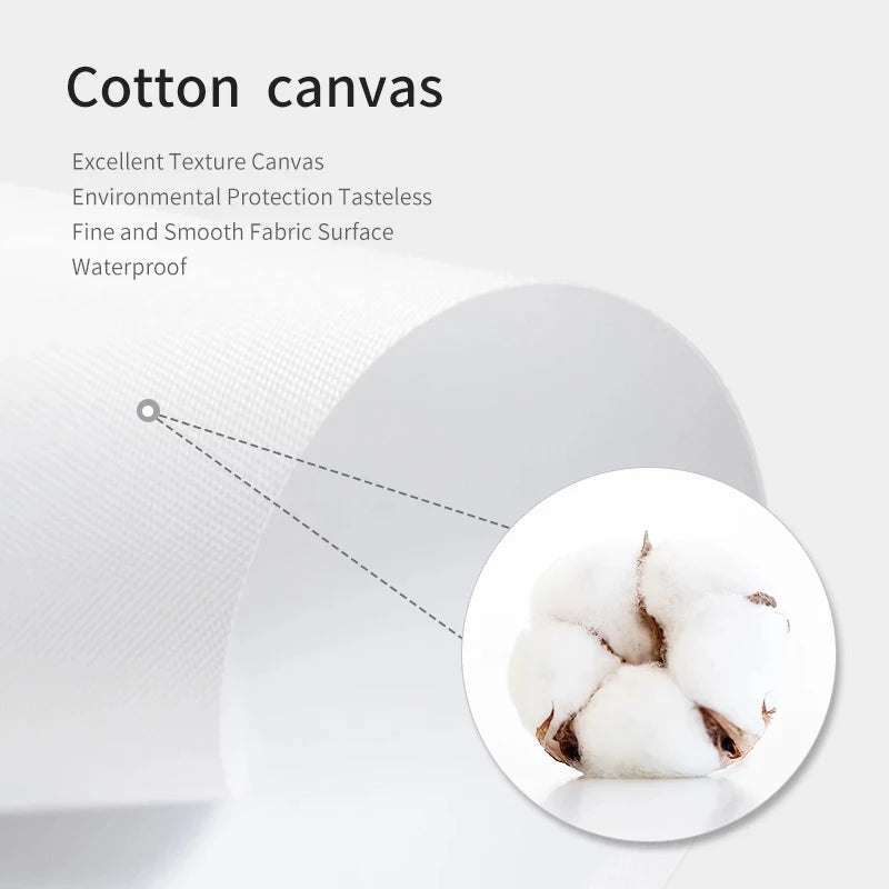 Close-up view of cotton canvas fabric texture and fibers.