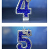 Blue Crown Number Birthday Candle
