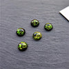 Round Resin Cabochons with Gold Foil for Jewelry Making