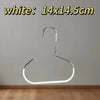 A white 14x14.5cm hat organizer rack is shown hanging on a wall.