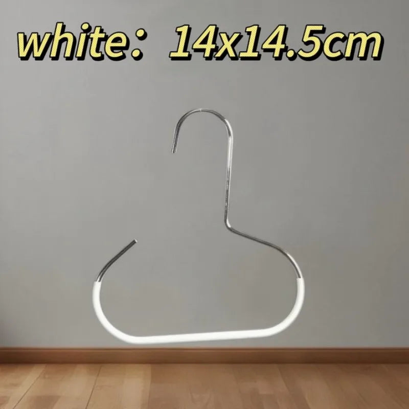 A white 14x14.5cm hat organizer rack is shown hanging on a wall.