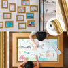 Vintage Gold Self-Adhesive Decorative Border Sticker Roll for DIY Projects