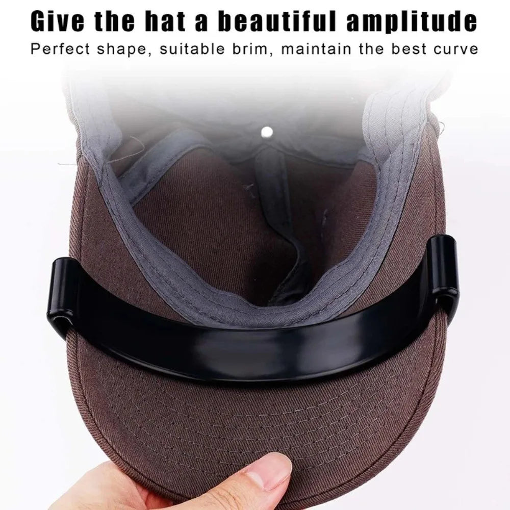 A close-up of a brown hat showing the adjustment mechanism for a beautiful amplitude and perfect shape.