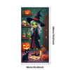 Large Halloween Witch Door Banner with Classic Spooky Design