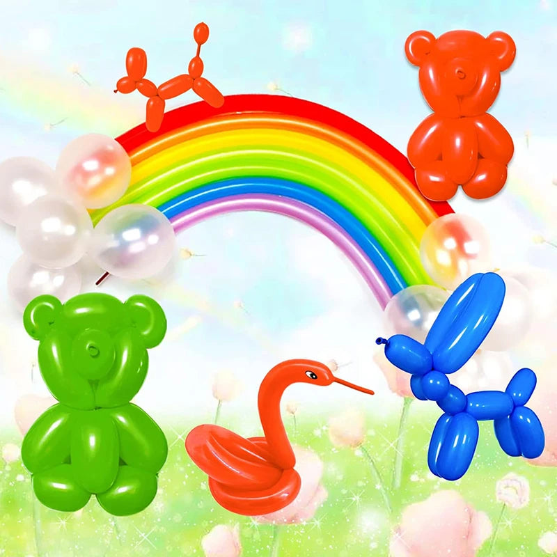 Colorful Twisting Balloons for Party Decorations and DIY Crafts