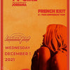 A vintage orange and red poster advertising Jordana's French Exit 6 1/2 year anniversary tour on Wednesday, December 1, 2021.