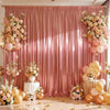 Elegant Satin Backdrop Curtain for Weddings and Events