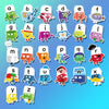 A colorful set of 26 alphabet magnets shaped like letters from A to Z for fridge and whiteboard
