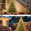 USB-Powered Waterfall Christmas Tree Lights with Remote
