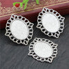 Vintage Style Cameo Pendant Bases with Ornate Gold or Silver Finish