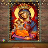 Virgin Mary & Jesus Nativity Wall Tapestry
