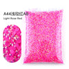 Bag of A44 Light Rose Red resin rhinestones for crafting