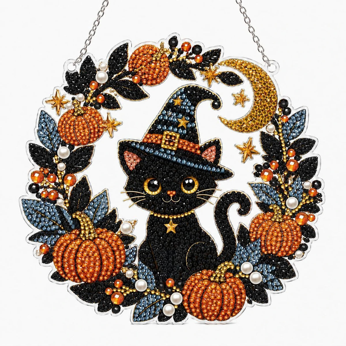 Halloween Ghost Pearl Painting Kit – Autumn DIY Craft Set for Adults