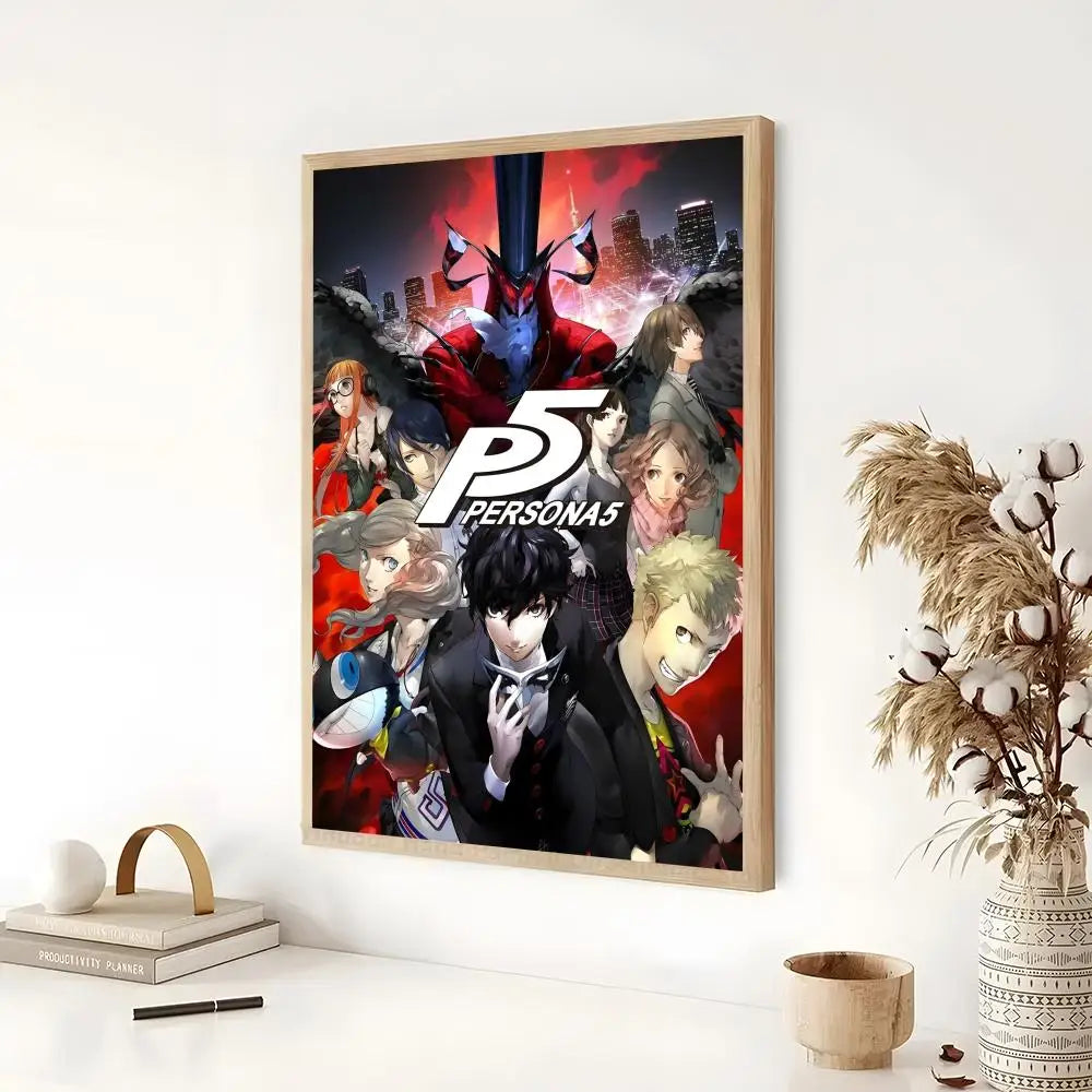Persona 5 Classic Anime Poster - Self-Adhesive Wall Art