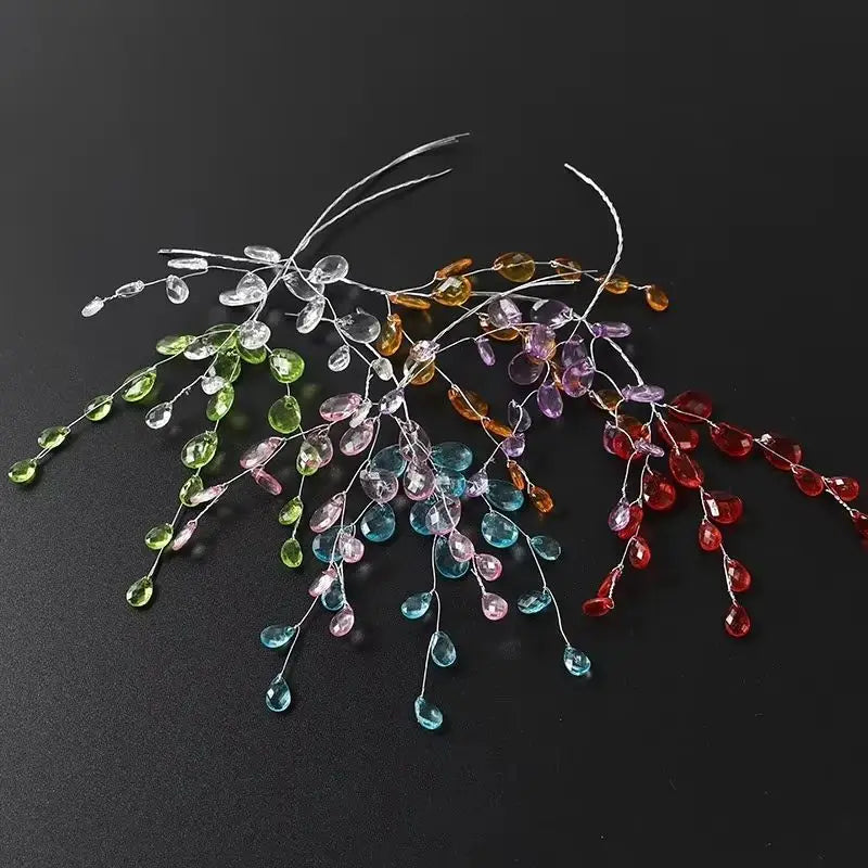 Acrylic Crystal Water Droplet Hairpins for Weddings & Events