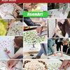 Collection de photos montrant des gens interagissant et créant sur une impression toile d'arbre d'empreintes digitales person