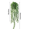 A long, cascading artificial ivy vine garland with green leaves, measuring 13 inches high.