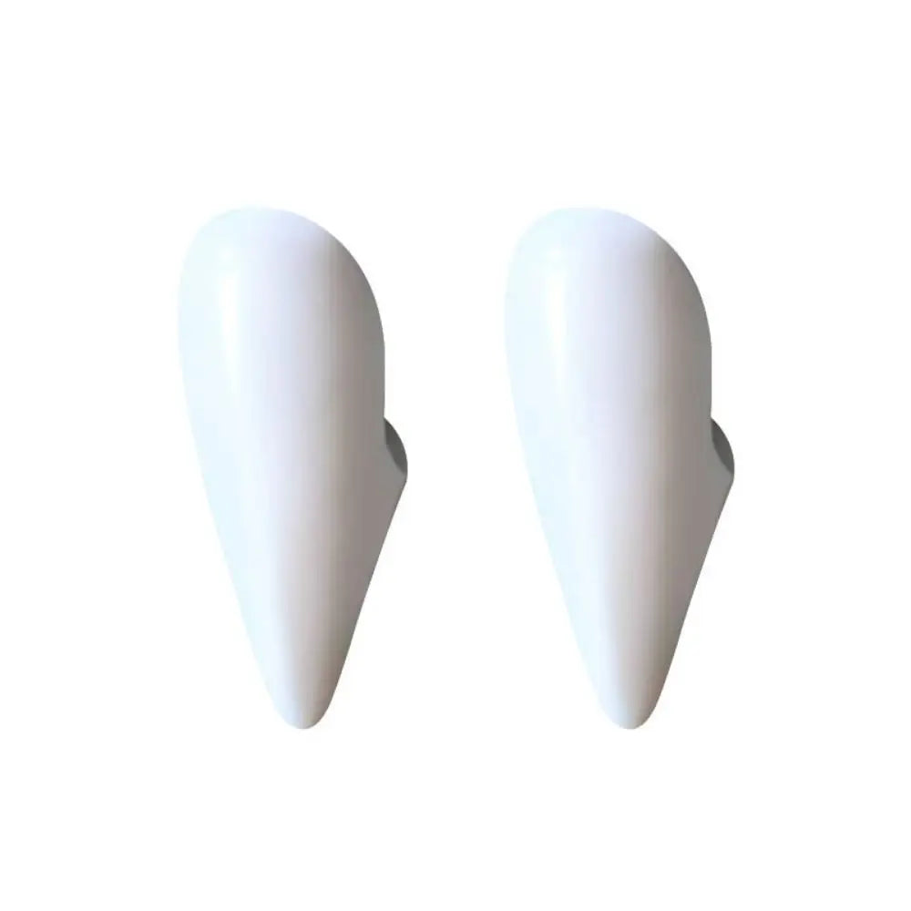 Realistic Resin Vampire Fangs with Adhesive Gel for Halloween Cosplay
