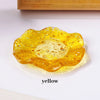 Natural Crystal Reiki Bowl with Flower Plate for Meditation and Home Decor