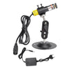 A Halloween laser projector with a black adjustable mount and power cord.