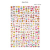 A collection of 30 pieces of waterproof temporary body art stickers featuring various designs and themes.