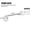 A silver metal floating shelf bracket shown with dimensions including a 25mm thickness and various mounting points.