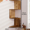 Corner Floating Wooden Wall Shelves for Home Decor