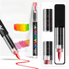 72-Color Acrylic Paint Pen Set with Brush Tips