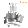 Happy Birthday Paper Party Hats – Prince & Princess Crowns for Kids and Adults