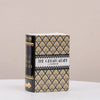 Hand-Painted Ceramic Book Vase with Blooming Flowers