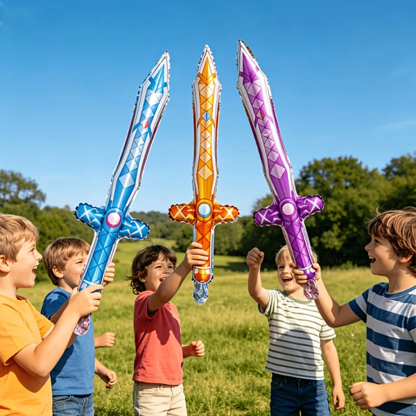 Inflatable Pirate Sword Balloons (Set of 12 or 24)